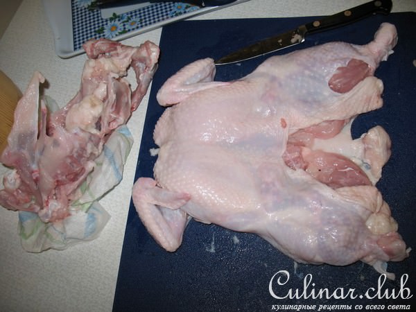 Курица фаршированная (вариант, естественно).