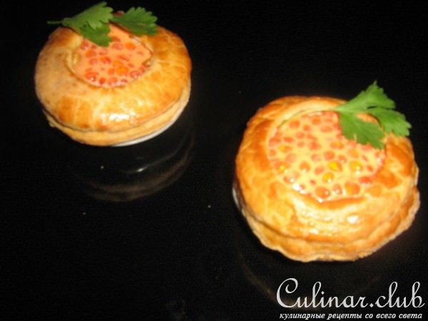 Слойки с начинкой.(Вариант лепки)