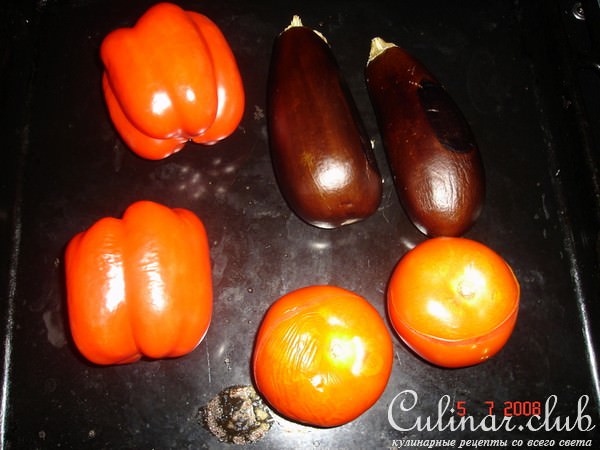 салат из запечённых овощей