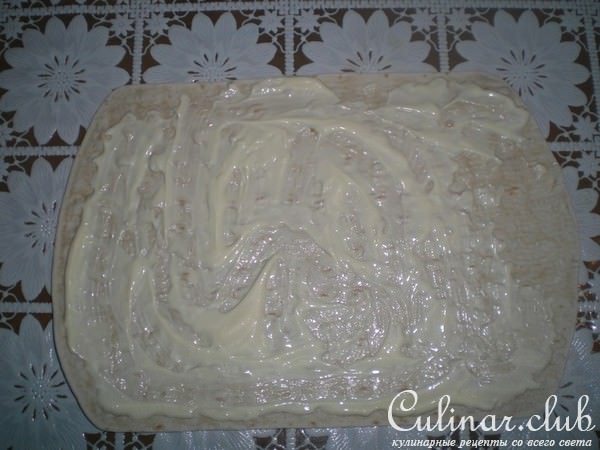 Рулет из лаваша сытный (вариант)