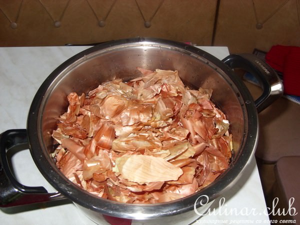 сало в луковой шелухе (вариант)
