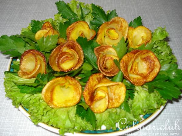 Роза из картофеля (вариант)