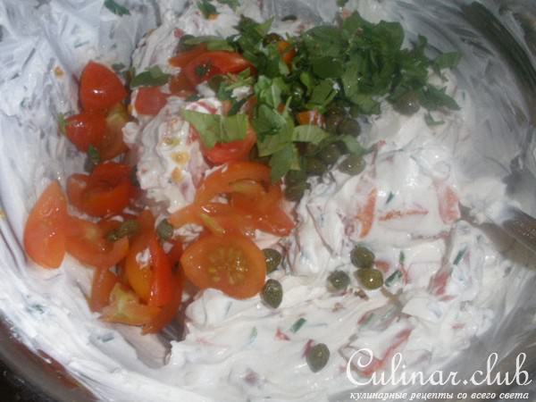 Фаршированный закусочный батон