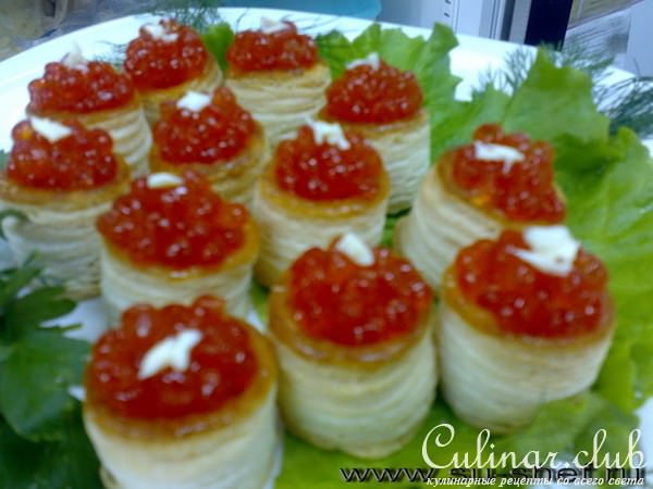 Бочонки из красной икры (под водочку)