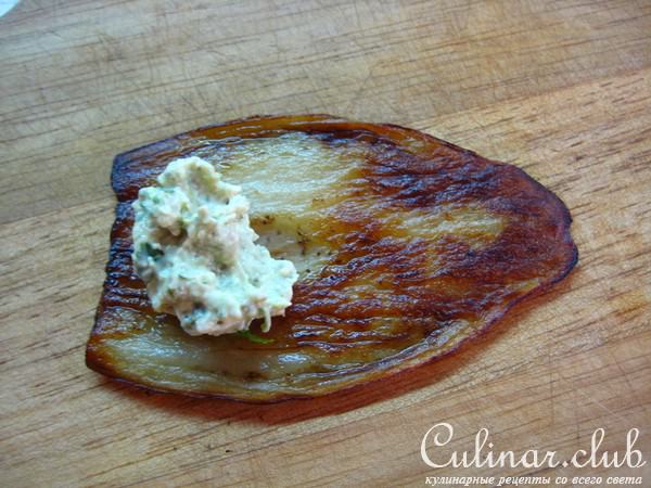 Рулетики из баклажанов и цуккини (постные)