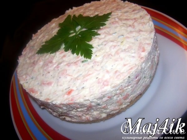 Чизкейк с лососем