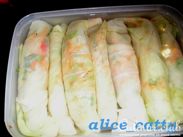 КАПУСТА ПО-КОРЕЙСКИ В РУЛЕТИКАХ