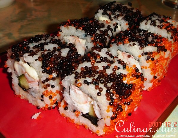 Техника приготовления сякамаки (роллов наизнанку)