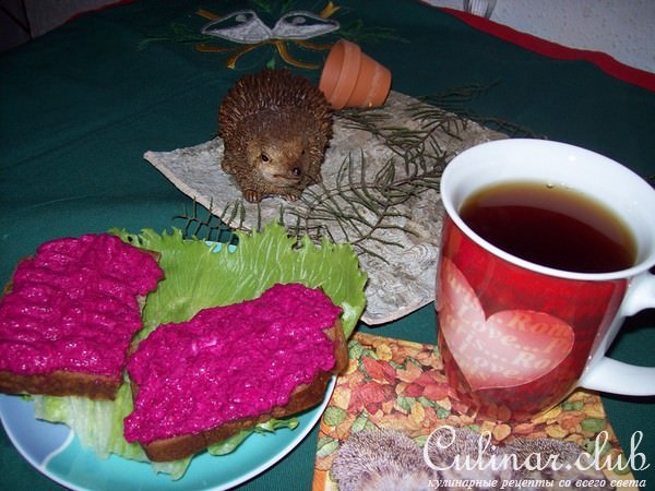 Салат-намазка со свеклой
