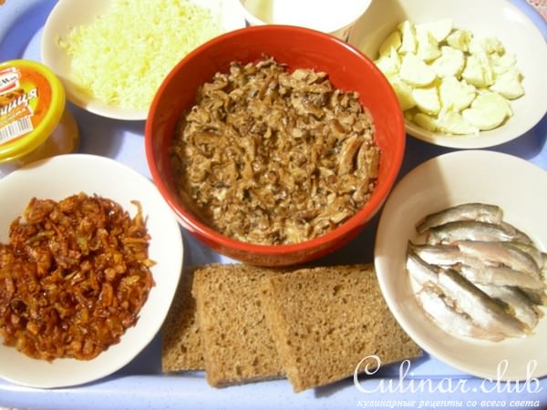 Закуска с фаршированными яйцами