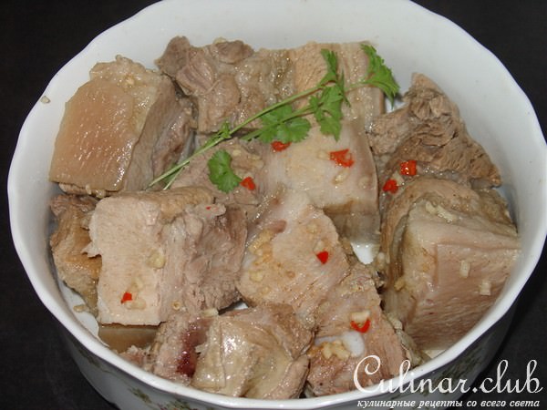 Закусочное мясо к „беленькой“ и не только.