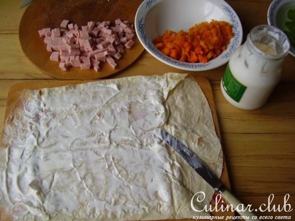 Рулет из лаваша.