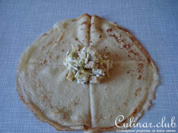 Блины с селёдкой