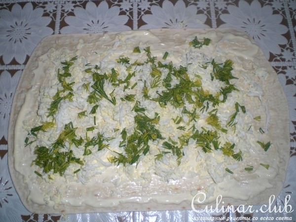 Рулет из лаваша сытный (вариант)