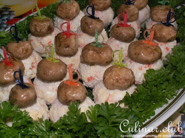 Закуска "Грибная полянка"