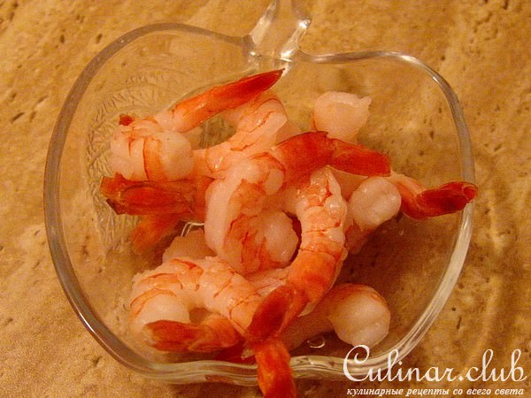 Креветочная закуска с дипом