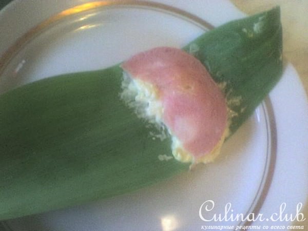 Роллики с еврейским салатом и ветчиной