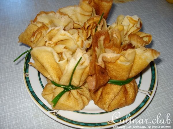 Блины с селёдкой