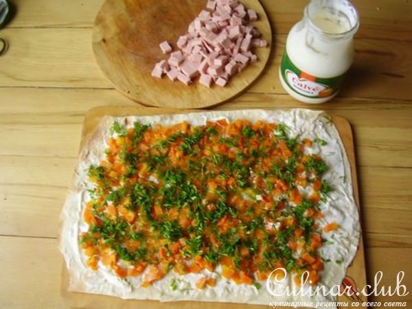 Рулет из лаваша.