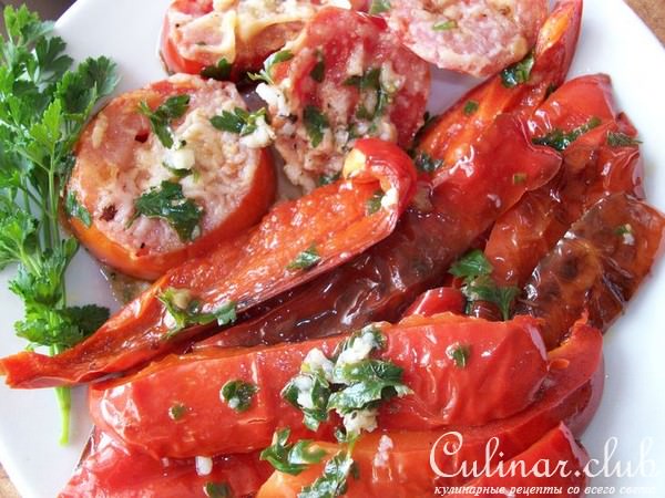 Помидорки жаренные маринованные