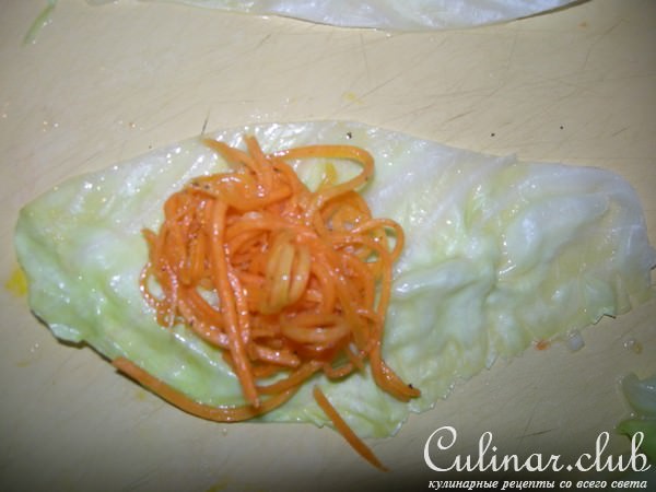 Голубцы с морковью по корейски