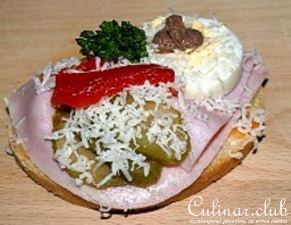 Сэндвичи "Детсткие", вариант украшения