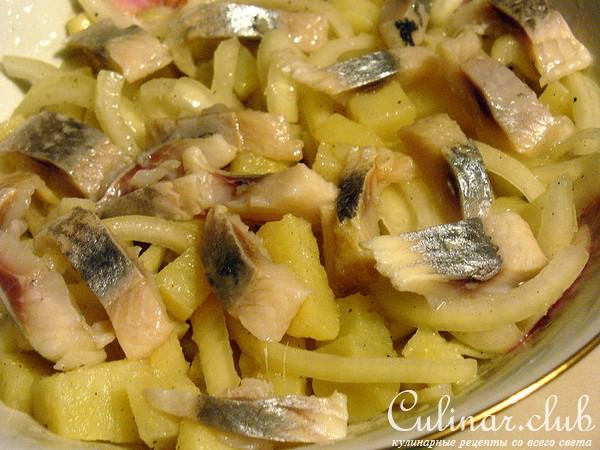 Салатик с селедкой