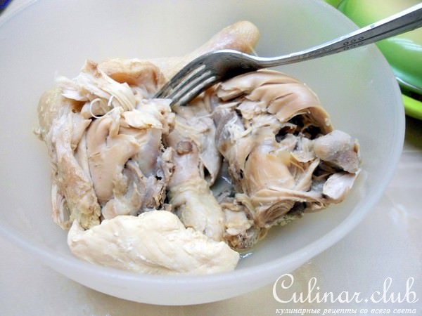 Рийет, паштет из курятины с кислой вишней. Rillettes.