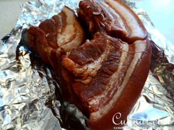 Свинная грудинка в луковой шелухе(репетиция к празднику)