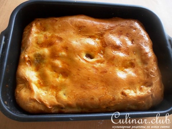 Пирог с картофелем и мясом (мамин рецепт)