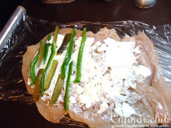 Куриный Рулет с Fitaki и солеными огурчиками)))