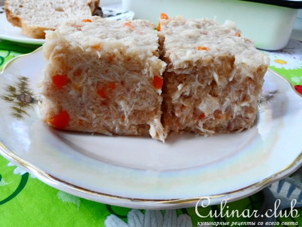 Куриный холодец.