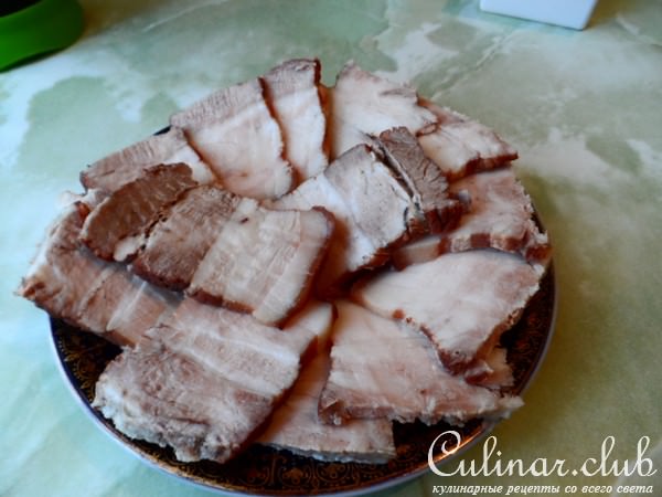 Свинная грудинка в луковой шелухе(репетиция к празднику)