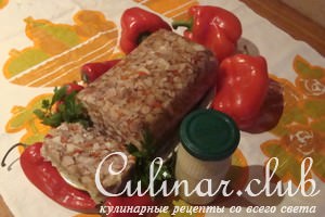 Сальтисон из свиных субпродуктов в пакете
