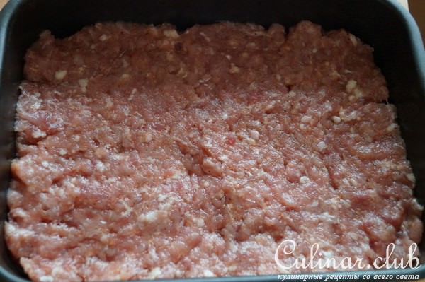 Запеканка с мясным фаршем и брокколи