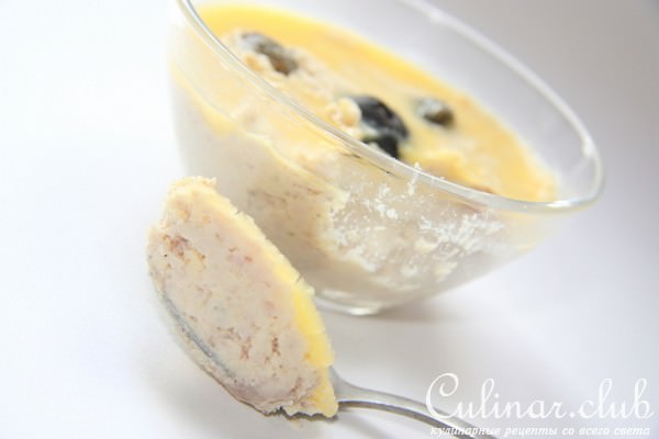 Сыр из кролика с мартини и швейцарским сыром.