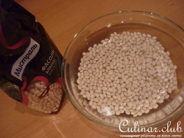 Паштет из белой фасоли и солёных грибов