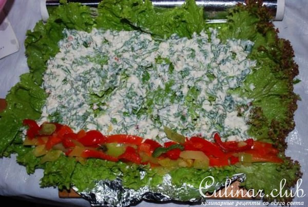 Овощные роллы с сыром
