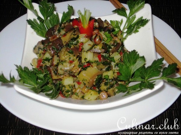 Закуска из баклажанов и изюма
