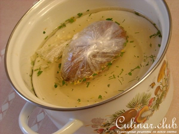 Закуска из соленых баклажанов.