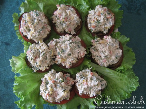 мини башенки с сырной начинкой