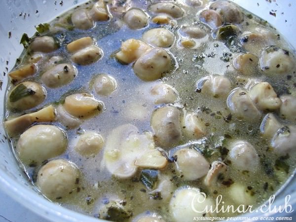 Молниеносно маринованные грибочки