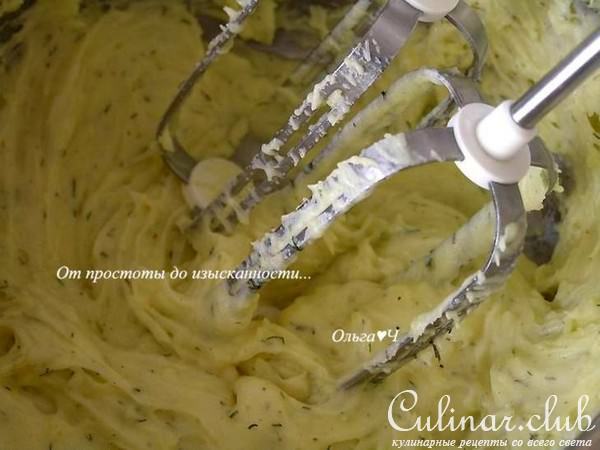 Картофельные гнезда с творожным сыром и сладким перцем