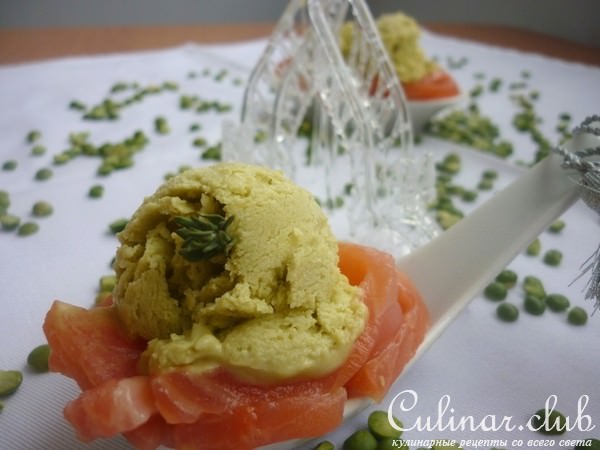 Десерт-закуска из гороха a-la "Мороженое"