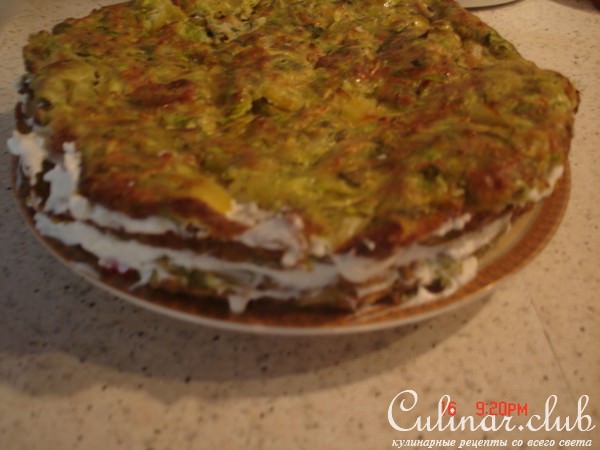 Торт из кабачков