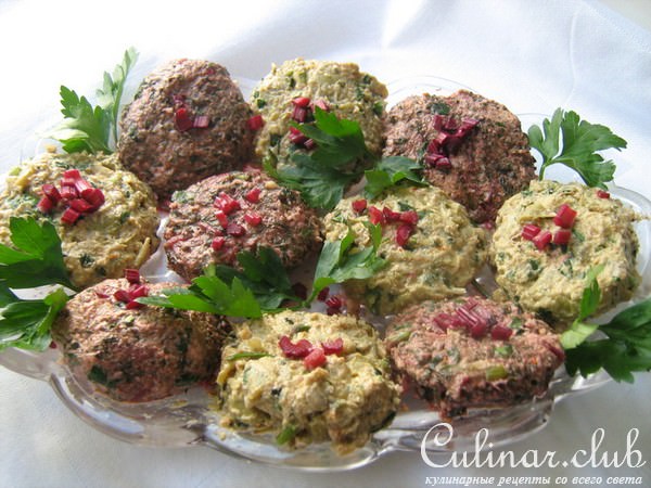 Пхали - закуска из овощей с грецкими орехами
