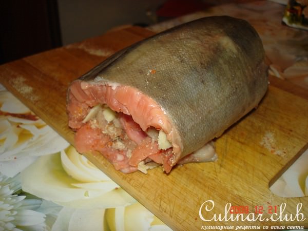 рыбный рулет из горбуши и скумбрии