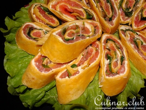 Ролы из Мексиканских, сырных Tortillas