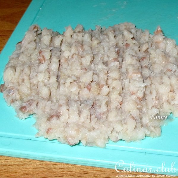 Рулетики из сельди с форшмаком