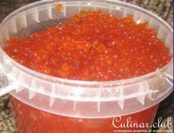 Засолка икры лососевых